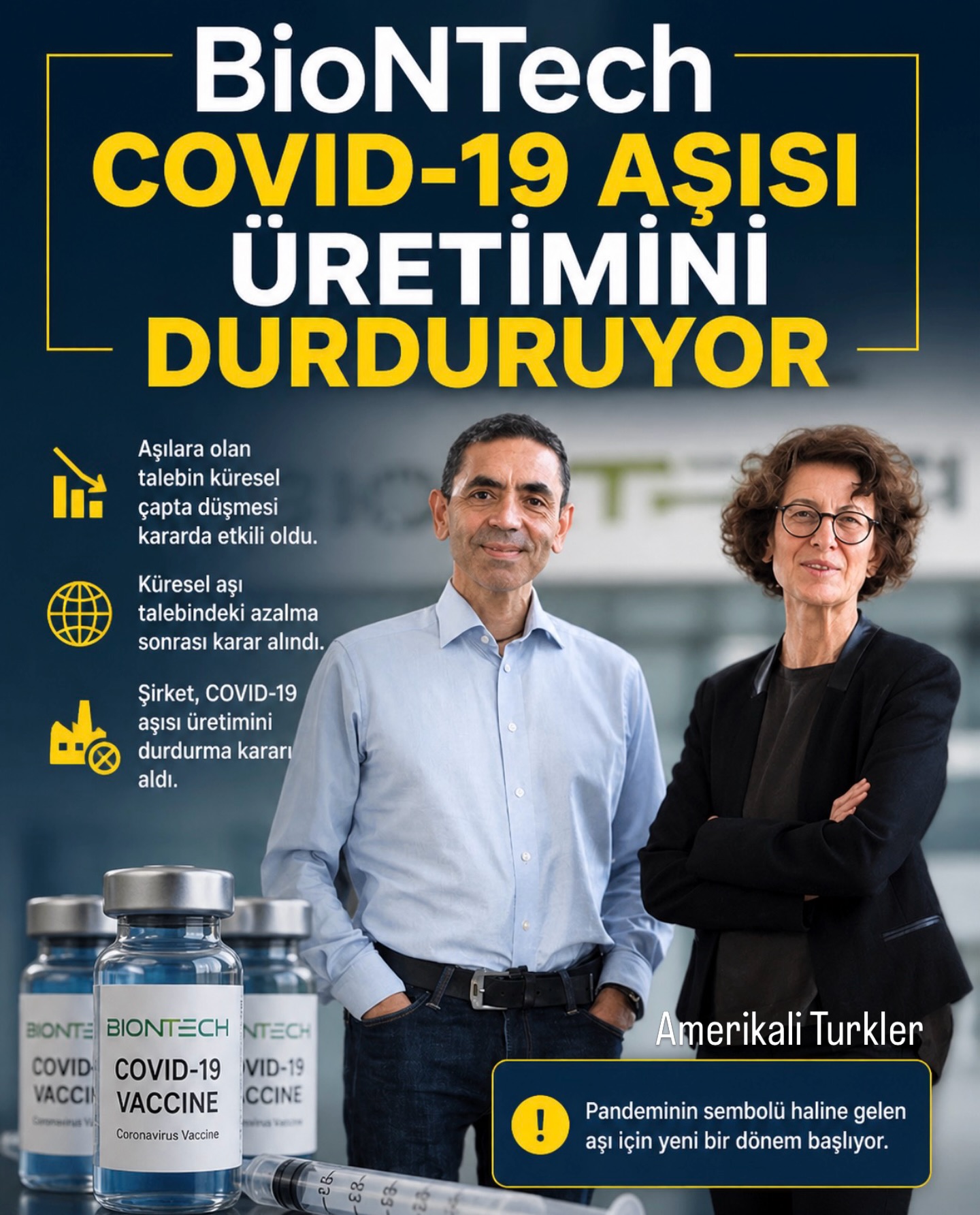BioNTech COVID-19 Aşısı Üretimini Durduruyor