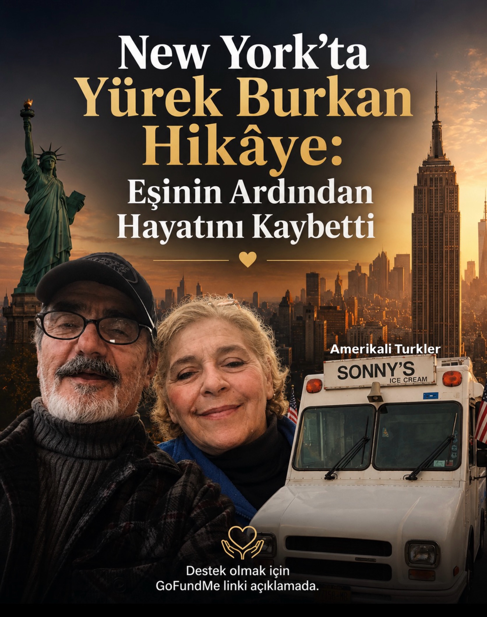 New York’ta Yürek Burkan Hikâye: Eşinin Ardından Hayatını Kaybetti