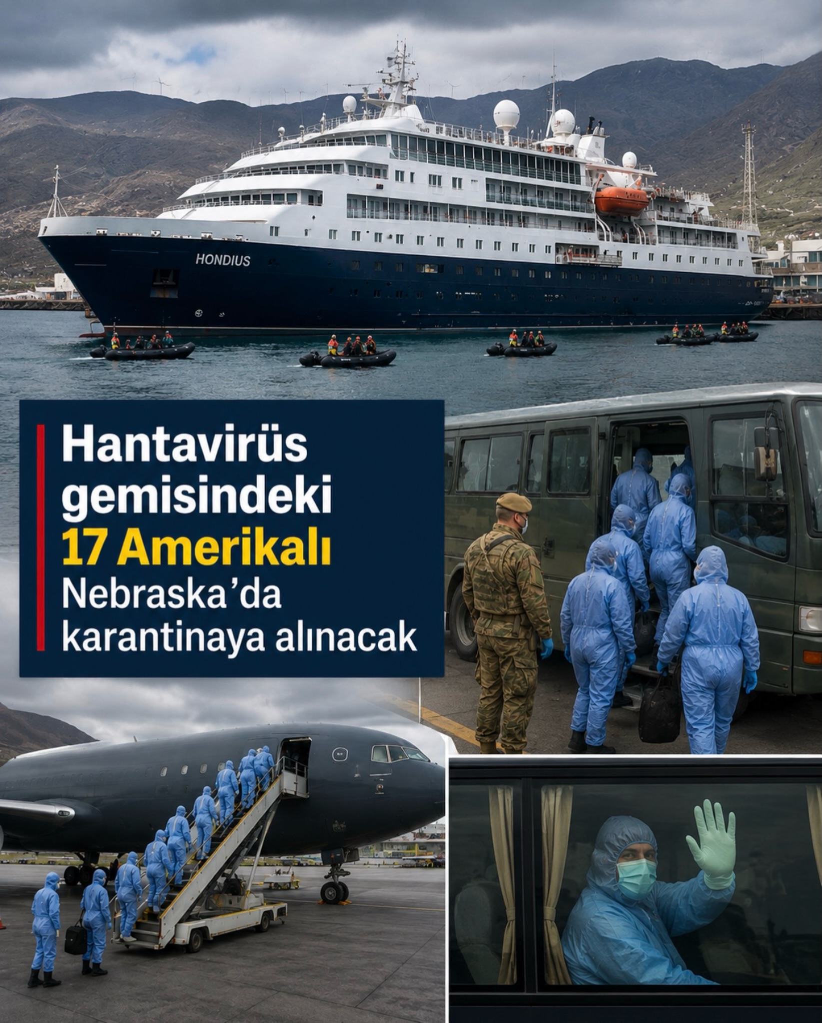 Hantavirüs Gemisindeki 17 Amerikalı Nebraska’da Karantinaya Alınacak