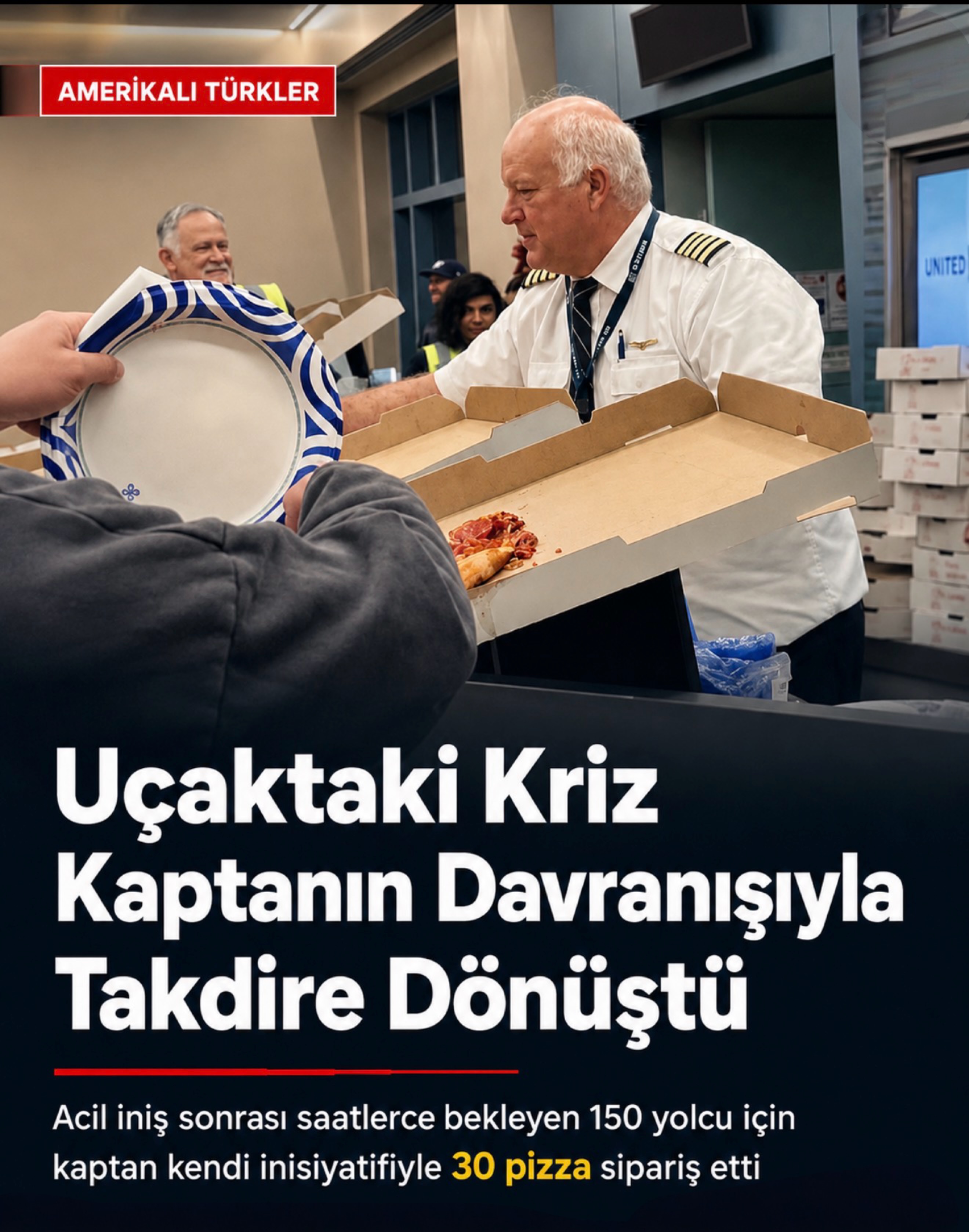 Uçaktaki Kriz, Kaptanın Davranışıyla Takdire Dönüştü