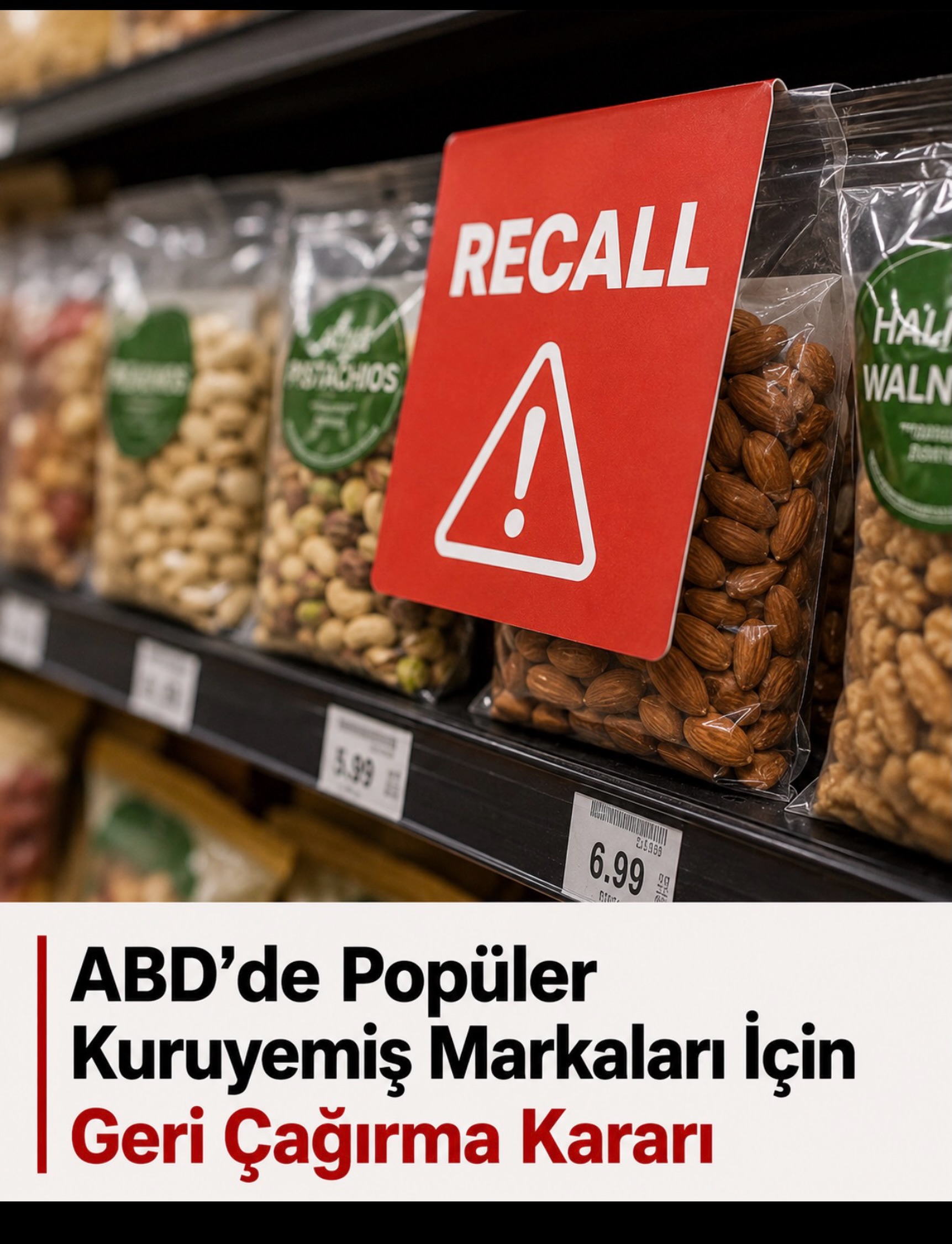 ABD’de Popüler Kuruyemiş Markaları İçin Geri Çağırma Kararı