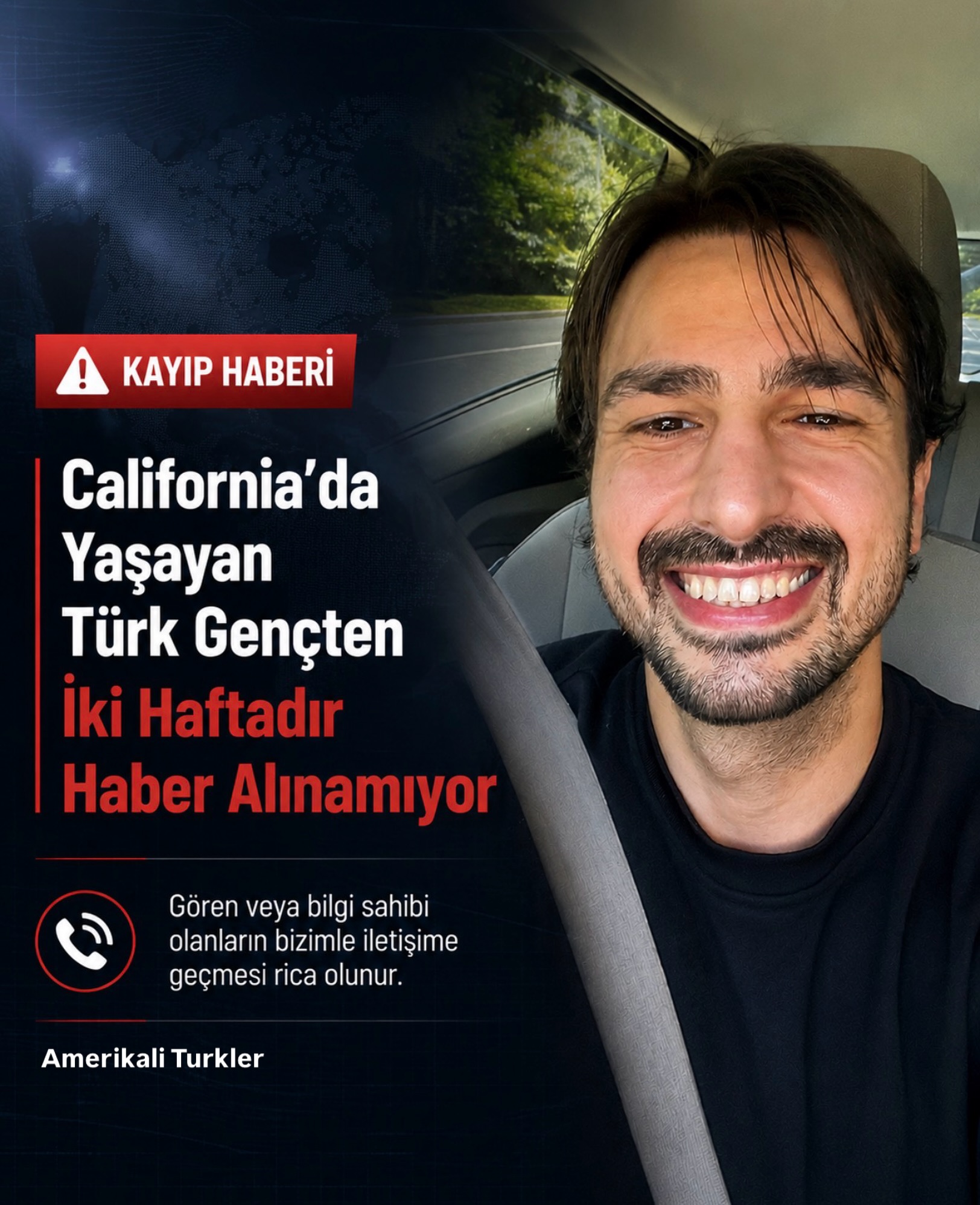 California’da Yaşayan Türk gemcinden İki Haftadır Haber Alınamıyor