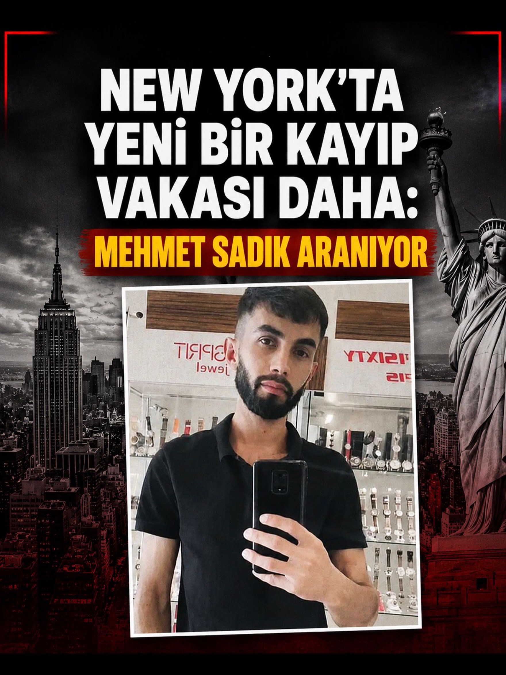NEW YORK’TA YENİ BİR KAYIP VAKASI DAHA: MEHMET SADIK ARANIYOR