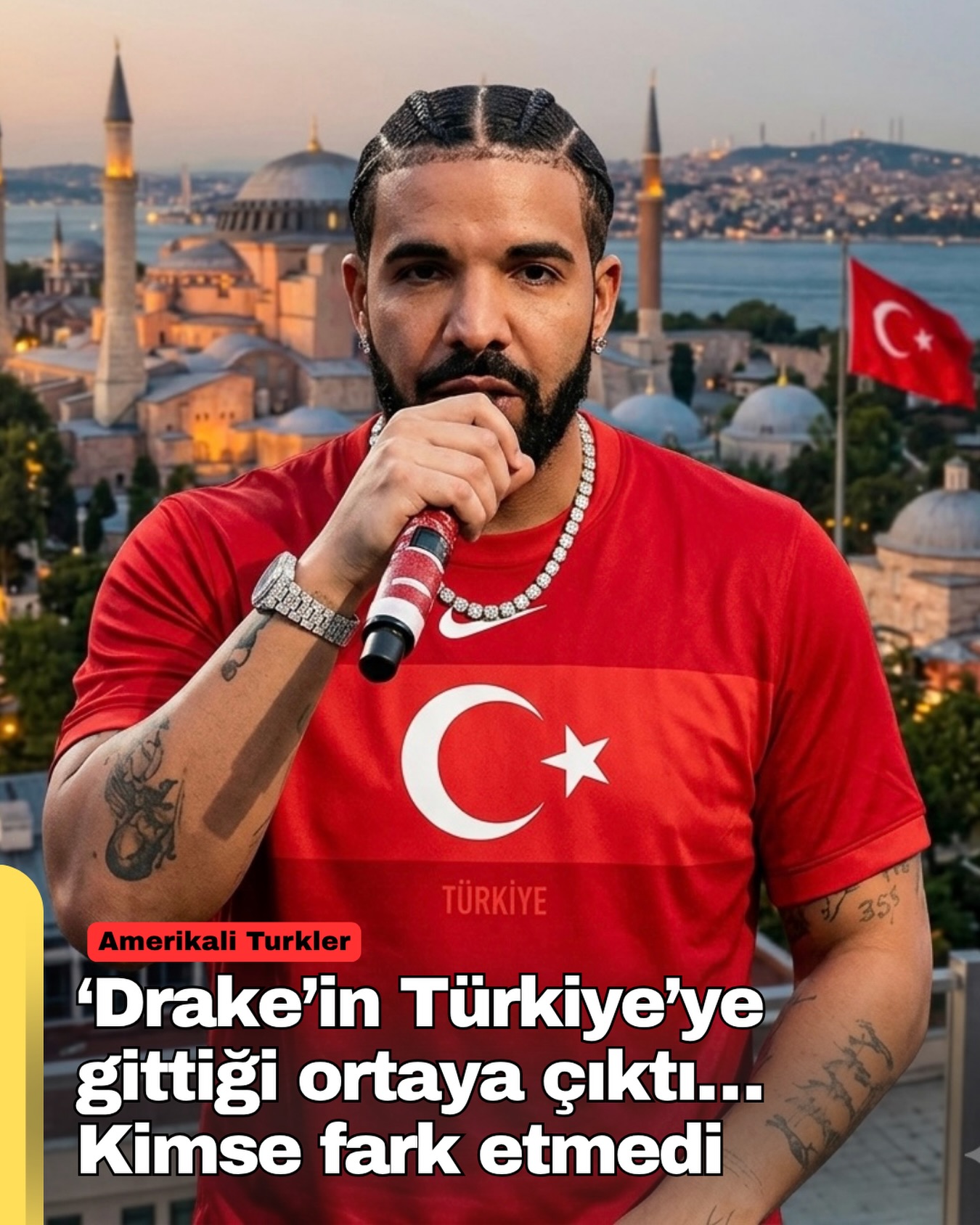 Drake 2024’te Türkiye’ye gitmiş… Kimse fark etmemiş.