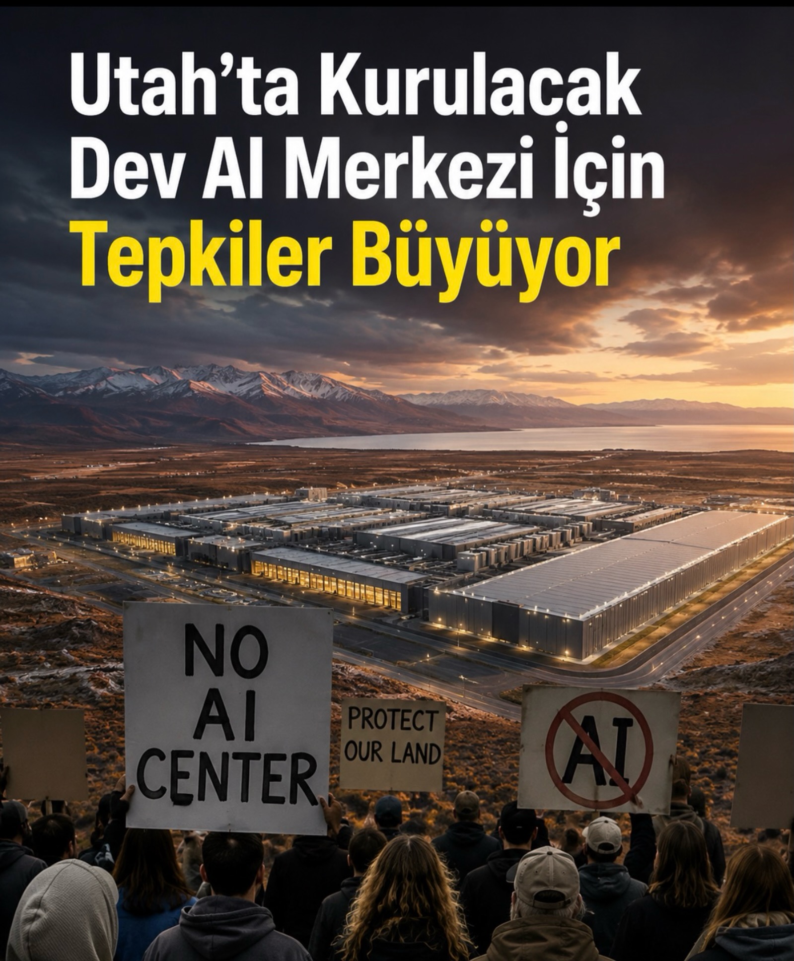 ABD’de kurulacak bu yapay zeka merkezi tek başına bazı eyaletlerden daha fazla elektrik tüketecek.

Utah çölüne kurulması planlanan dev AI tesisinin tam kapasitede 9 gigawatt elektrik kullanacağı açıklandı. Bu rakam, Utah’ın bugün kullandığı toplam elektriğin 2 katından fazla.

Ama olay sadece elektrik faturası değil…

Bir fizik profesörüne göre merkezin ortaya çıkaracağı günlük ısı enerjisi yaklaşık 23 Hiroşima bombasının enerjisine eşdeğer olabilir.

“Stratos Project” adı verilen dev tesis daha kurulmadan ülkede büyük tartışma yarattı.

Bölge halkı; elektrik şebekesinin zorlanmasından, su kaynaklarının azalmasından, çevrenin zarar görmesinden ve bölgedeki sıcaklığın artmasından endişe ediyor.

ABD yapay zeka yarışında hız kesmiyor ancak bu dev projenin çevreye ve enerji sistemine nasıl bir yük getireceği şimdiden ciddi şekilde tartışılıyor.