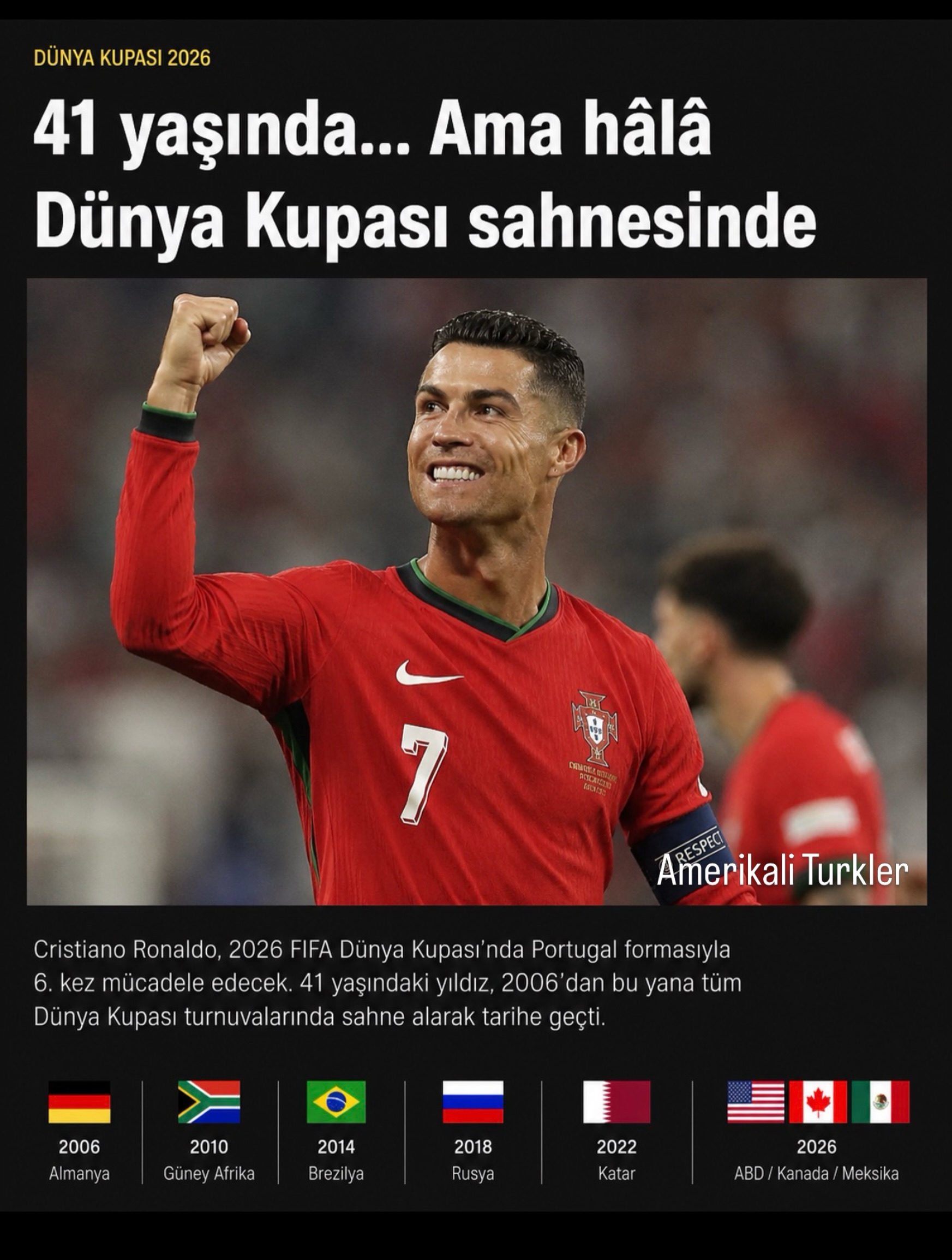 41 yaşında… Ama hâlâ Dünya Kupası sahnesinde.