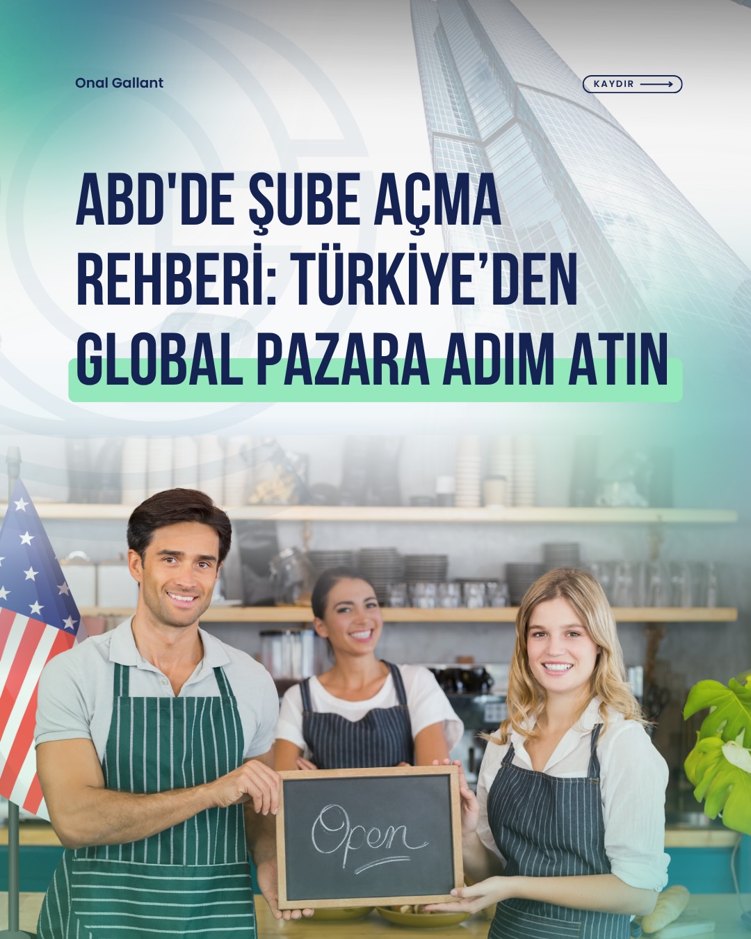 Türkiye’deki şirketinizi ABD’de bir şube açarak uluslararası pazara taşımak, işinizi büyütmek için büyük bir fırsat sunar. ABD’de şube açma süreci, doğru adımlar atıldığında şirketinizi global pazarda tanınan bir marka haline getirebilir. Eyalet seçimi, hukuki yapı, yasal gereklilikler, finansal altyapı ve stratejik planlama gibi önemli aşamaları atlamak, uzun vadeli başarı için kritik öneme sahiptir.
Şirketinizi ABD’de başarılı bir şekilde büyütmek için adım adım rehberlik alabilirsiniz. Onal Gallant olarak, bu süreci en iyi şekilde yönetebilmeniz için yanınızdayız.
Detaylı bilgi almak ve süreçle ilgili destek için bize ulaşın!
#abddeşubeaçma #uluslararapazar #işbüyütme #yasalgereklilikler #finansalyapı