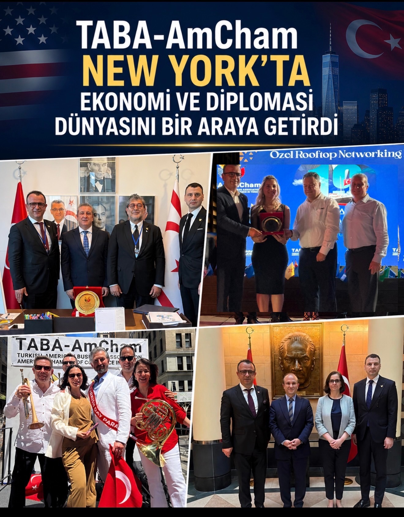 TABA-AmCham New York’ta Ekonomi ve Diplomasi Dünyasını Bir Araya Getirdi