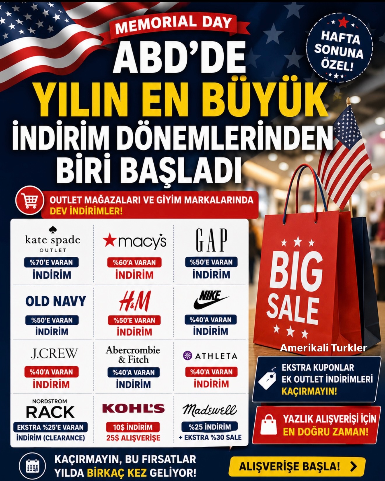 ABD’de Yılın En Büyük İndirim Dönemlerinden Biri Başladı