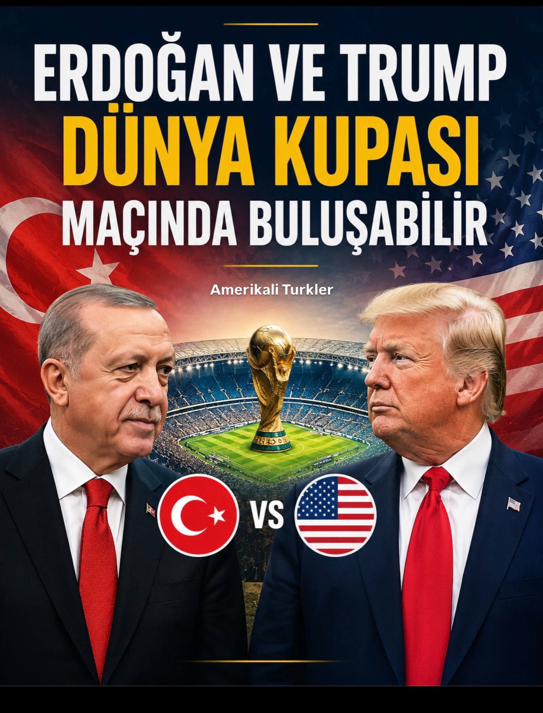 Cumhurbaşkanı Erdoğan’ın ABD’ye yapacağı ziyaret için dikkat çeken bir planlama gündemde.

Kulislerde konuşulanlara göre Erdoğan’ın, 2026 Dünya Kupası’nda oynanacak Türkiye - ABD maçını izlemesi bekleniyor.

En çok merak edilen konu ise Erdoğan - Trump görüşmesinin nerede gerçekleşeceği.

Görüşme Washington’daki Beyaz Saray’da mı olacak, yoksa California’da mı?

İki liderin görüşmenin ardından Türkiye - ABD maçını birlikte izleyip izlemeyeceği de henüz netleşmiş değil.

Diplomatik temaslar ve ziyaret planlamasıyla ilgili süreç devam ediyor.

Kaynak @anilsural