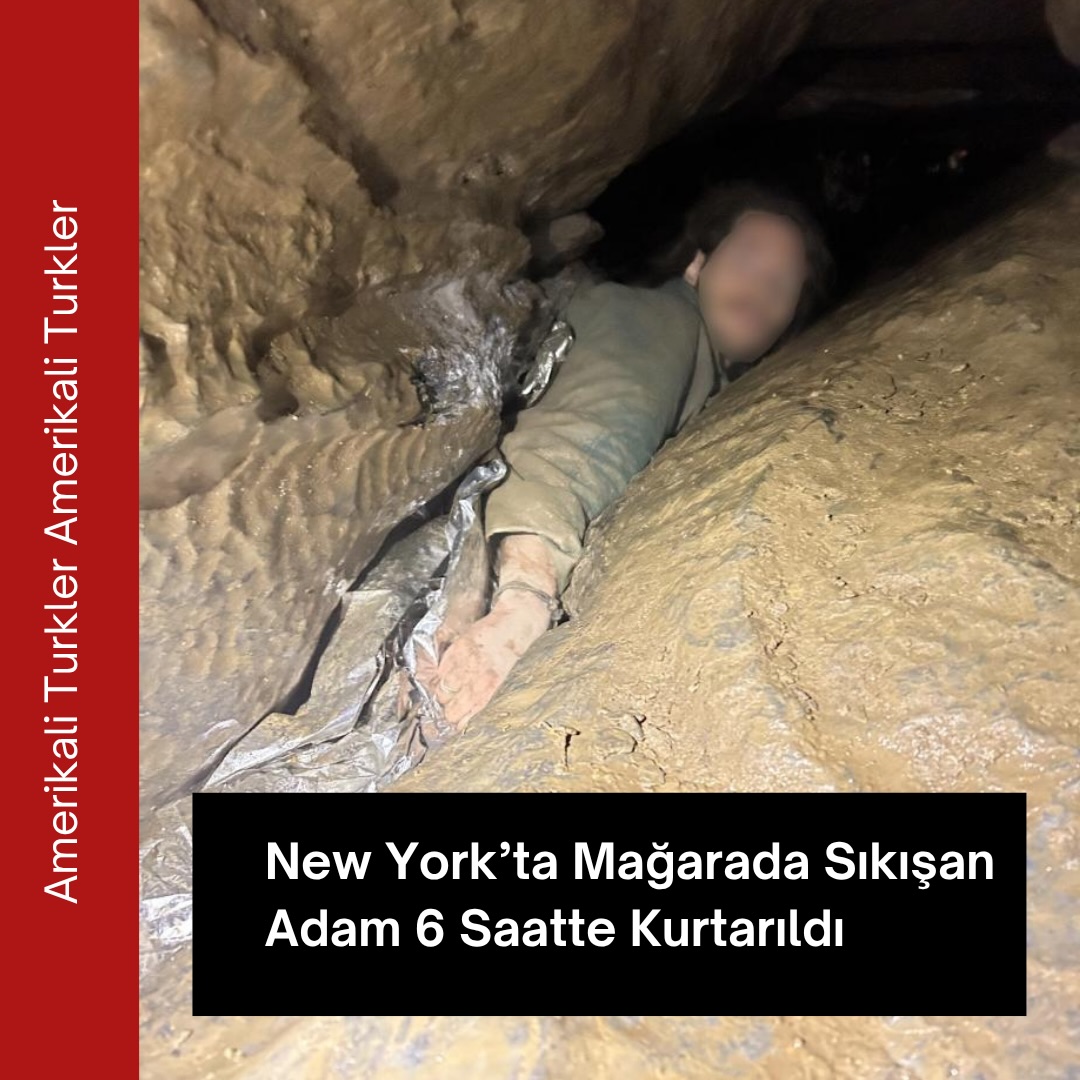 New York’ta bir mağarada dar kaya çatlağına sıkışan Brooklynli yürüyüşçü, 6 saat süren zorlu operasyonla kurtarıldı.

Olay, 17 Mayıs’ta New York eyaletinin Canaan kasabasındaki Merlin Mağarası’nda yaşandı. İsmi açıklanmayan 20 yaşındaki adam, arkadaşlarıyla mağarayı keşfederken girişten yaklaşık 120 metre içeride dar bir yarığa kayarak tamamen sıkıştı.

Yetkililer, mağara içindeki sıcaklığın yaklaşık 10 derece olduğunu ve yüzde 100 nem nedeniyle içeride uzun süre kalan kişilerin hızla hipotermi riski yaşadığını açıkladı.

Kurtarma ekipleri, adamın başına ve sırtına birkaç santim mesafedeki kayaları özel ekipmanlarla dikkatlice kırdı. Saatler süren çalışmanın ardından yürüyüşçü kendi çabasıyla hareket ederek sıkıştığı yerden çıkmayı başardı.

Yetkililer, adamın operasyon boyunca sakin kaldığını ve kurtarma ekipleriyle şakalaşacak kadar moralini koruduğunu söyledi.