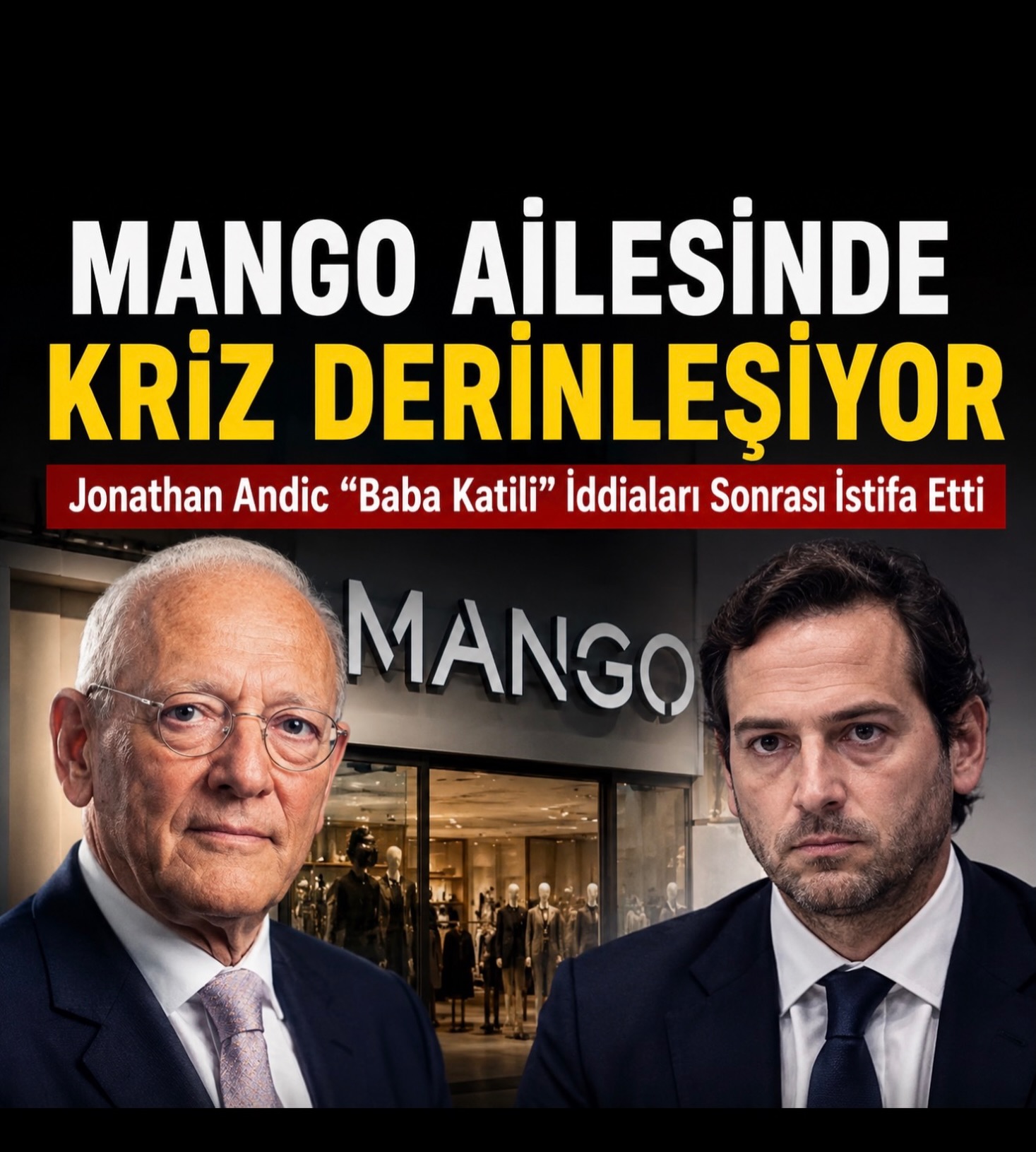 İspanyol moda devi Mango’nun kurucusu Isak Andic’in oğlu Jonathan Andic, babasının ölümüyle ilgili yürütülen soruşturmada “kasten öldürme” suçlamasıyla resmi olarak itham edilmesinin ardından şirketteki tüm görevlerinden çekildiğini duyurdu.

Şirketten yapılan açıklamada Jonathan Andic’in yönetim ve operasyon süreçlerinden tamamen ayrıldığı belirtilirken, soruşturmanın İspanya’da büyük yankı uyandırdığı ifade edildi.

Mango cephesinden olayla ilgili detaylı bir açıklama yapılmazken, hukuki sürecin devam ettiği aktarıldı.