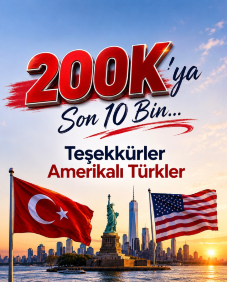200 Bine 10 Kala... Teşekkürler Amerikalı Türkler