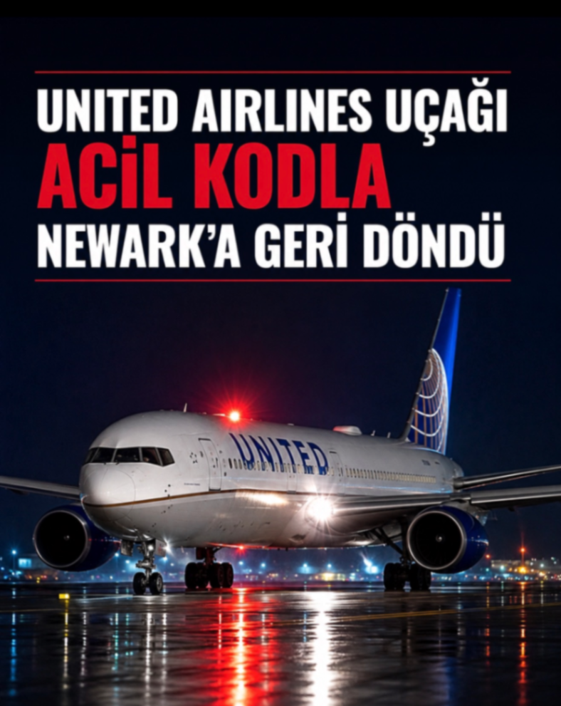 UNITED AIRLINES UÇAĞI ACIL KODLA NEWARK'A GERİ DÖNDÜ