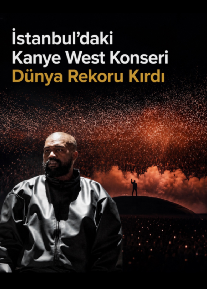 İstanbul'daki Kanye West Konseri Dünya Rekoru Kırdı