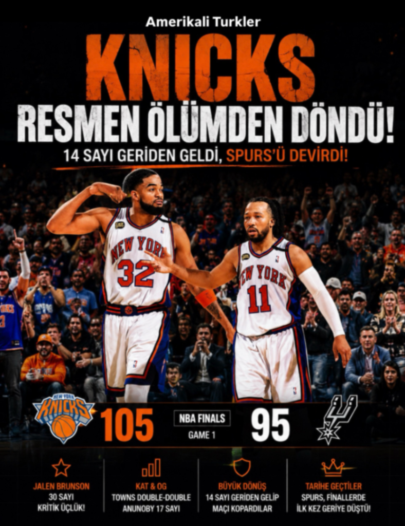 KNICKS RESMEN ÖLÜMDEN DÖNDÜ!