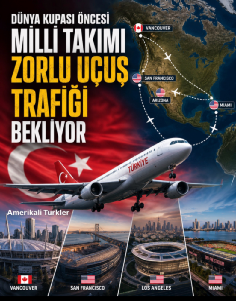 DÜNYA KUPASI ÖNCESİ MILLI TAKIMI ZORLU UÇUŞ TRAFIĞİ BEKLIYOR