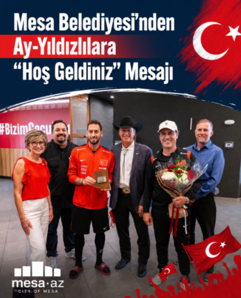 Mesa Belediyesi'nden Ay-Yıldızlılara "Hoş Geldiniz" Mesajı