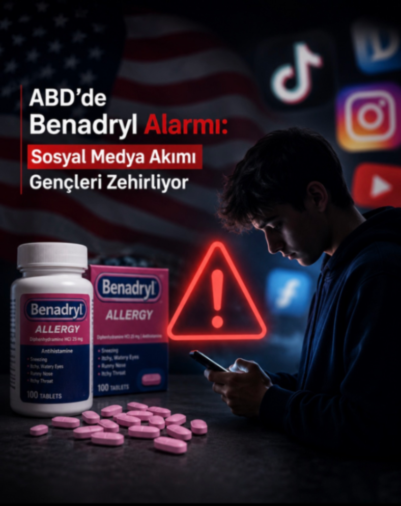 ABD'de Benadryl Alarmı: Sosyal Medya Akımı Gençleri Zehirliyor