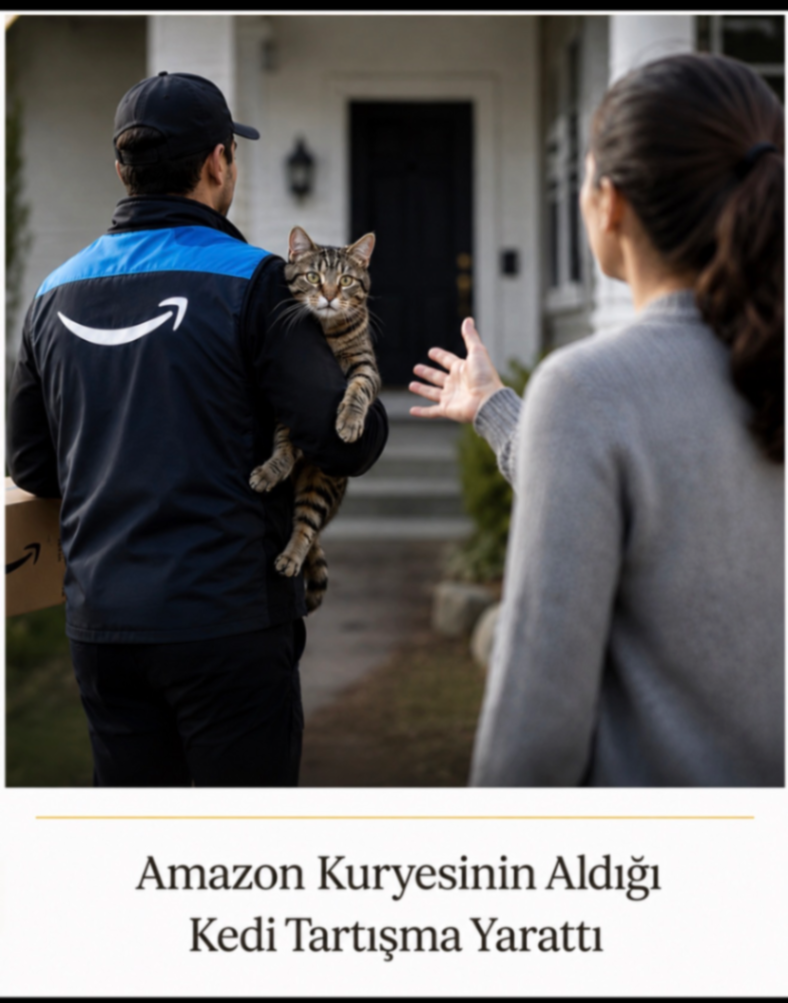Amazon Kuryesinin Aldığı Kedi Tartışma Yarattı