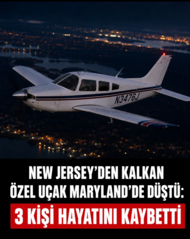 NEW JERSEY'DEN KALKAN ÖZEL UÇAK MARYLAND'DE DÜŞTÜ: 3 KİŞİ HAYATINI KAYBETTİ