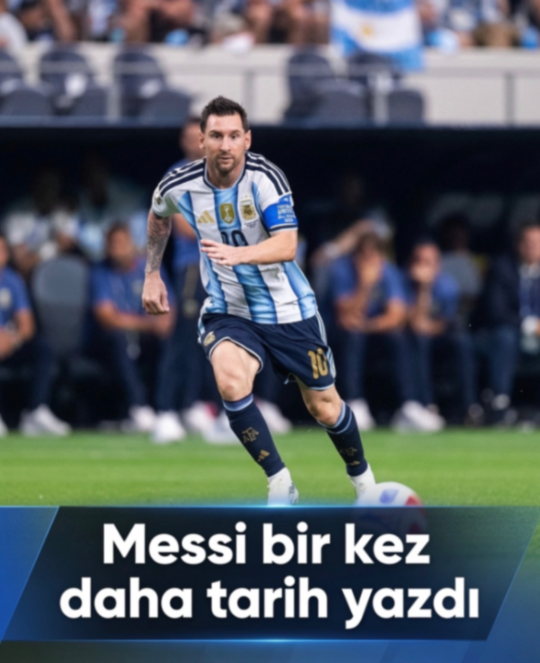 Messi bir kez daha tarih yazdı