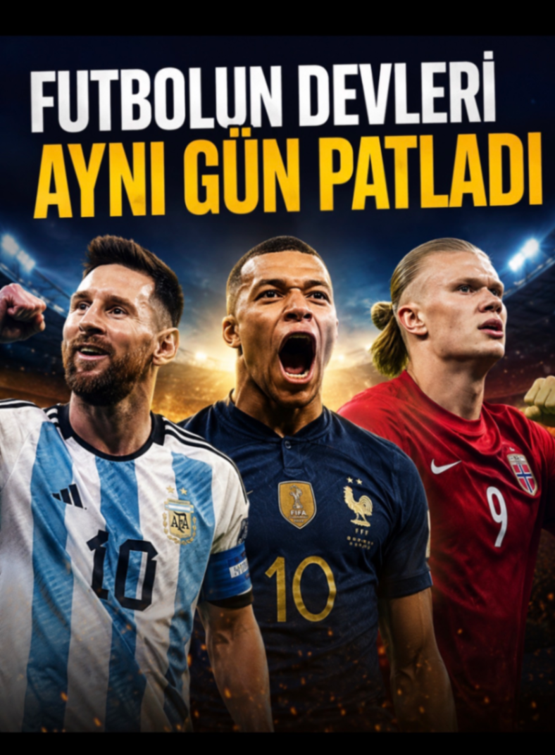 FUTBOLUN DEVLERI AYNI GUN PATLADI