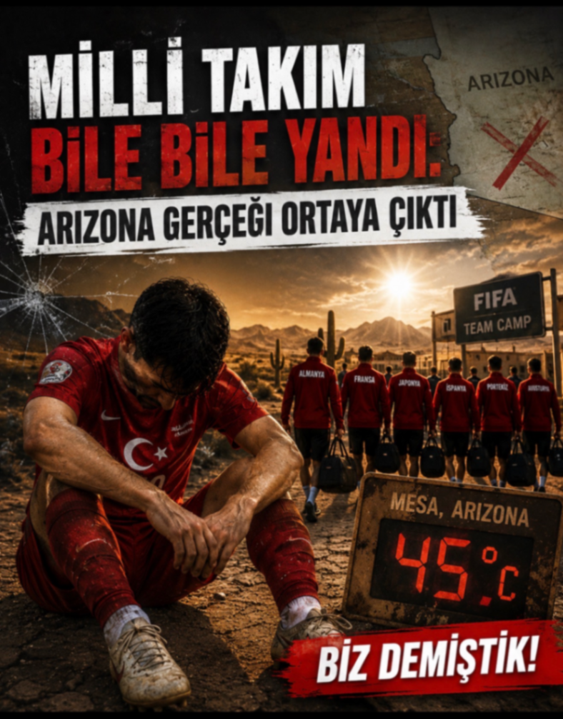 MİLLİ TAKIM BİLE BİLE YANDE ARIZONA GERÇEĞI ORTAYA ÇIKTI