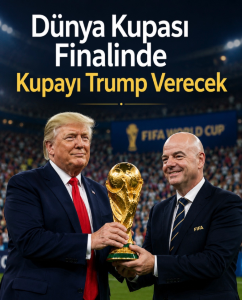Dünya Kupası Finalinde Kupayı Trump Verecek