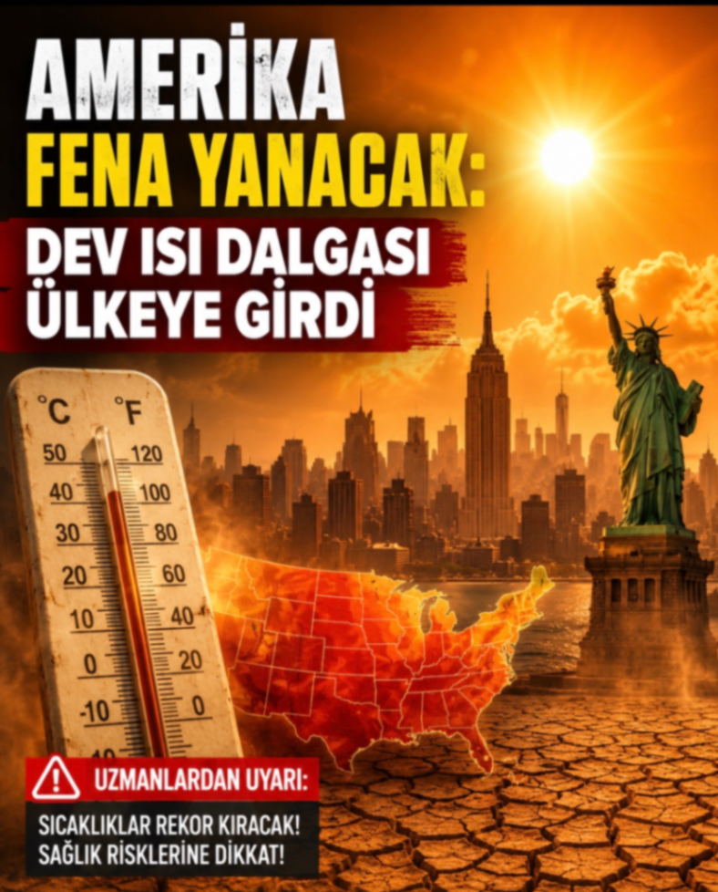 AMERİKA FENA YANACAK: DEV ISI DALGASI ÜLKEYE GİRDİ