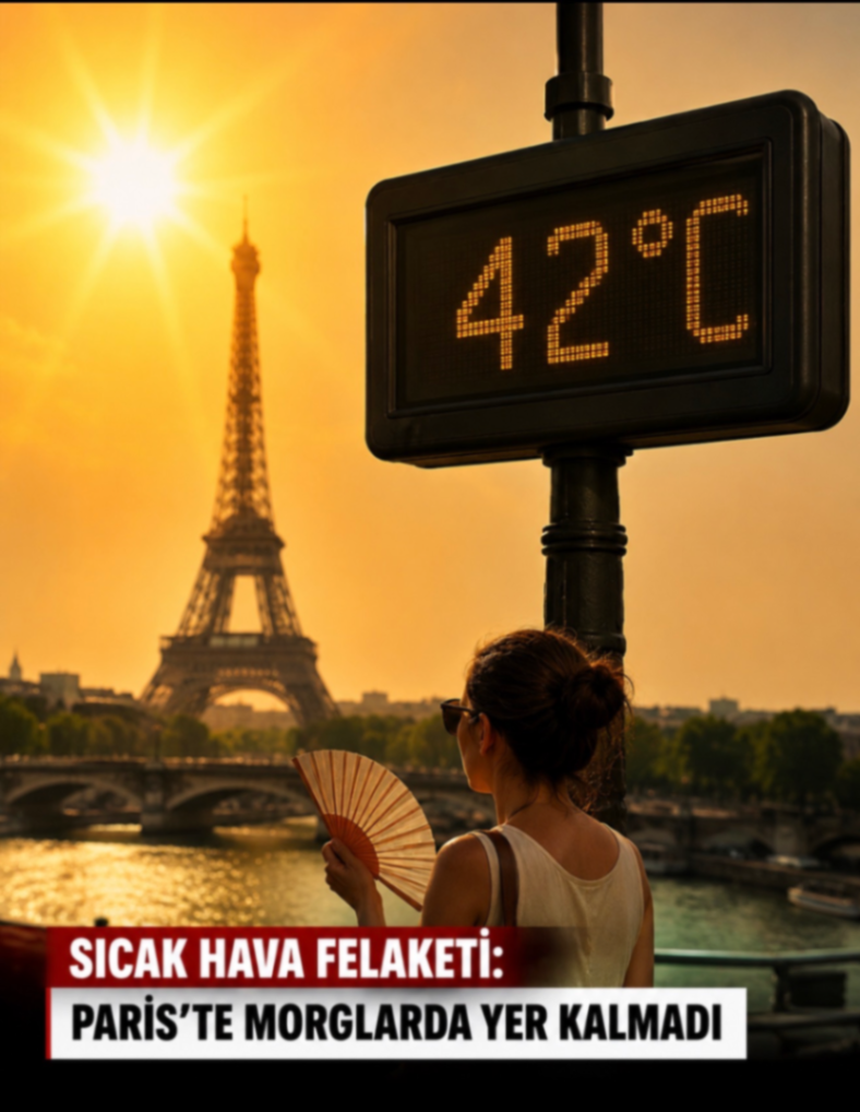 SICAK HAVA FELAKETİ: PARİS'TE MORGLARDA YER KALMADI