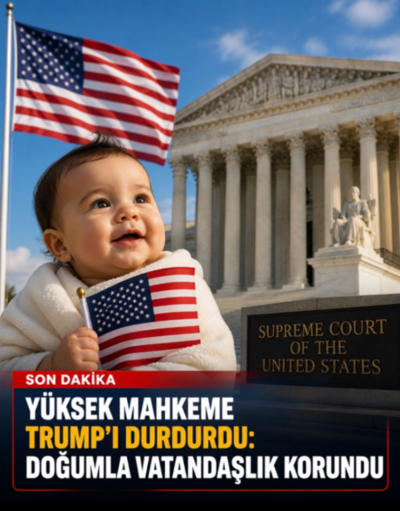 YÜKSEK MAHKEME TRUMP'I DURDURDU: DOĞUMLA VATANDAŞLIK KORUNDU