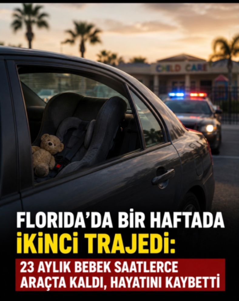 FLORIDA'DA BİR HAFTADA İKİNCİ TRAJEDi: 23 AYLIK BEBEK SAATLERCE ARAÇTA KALDI, HAYATINI KAYBETTİ