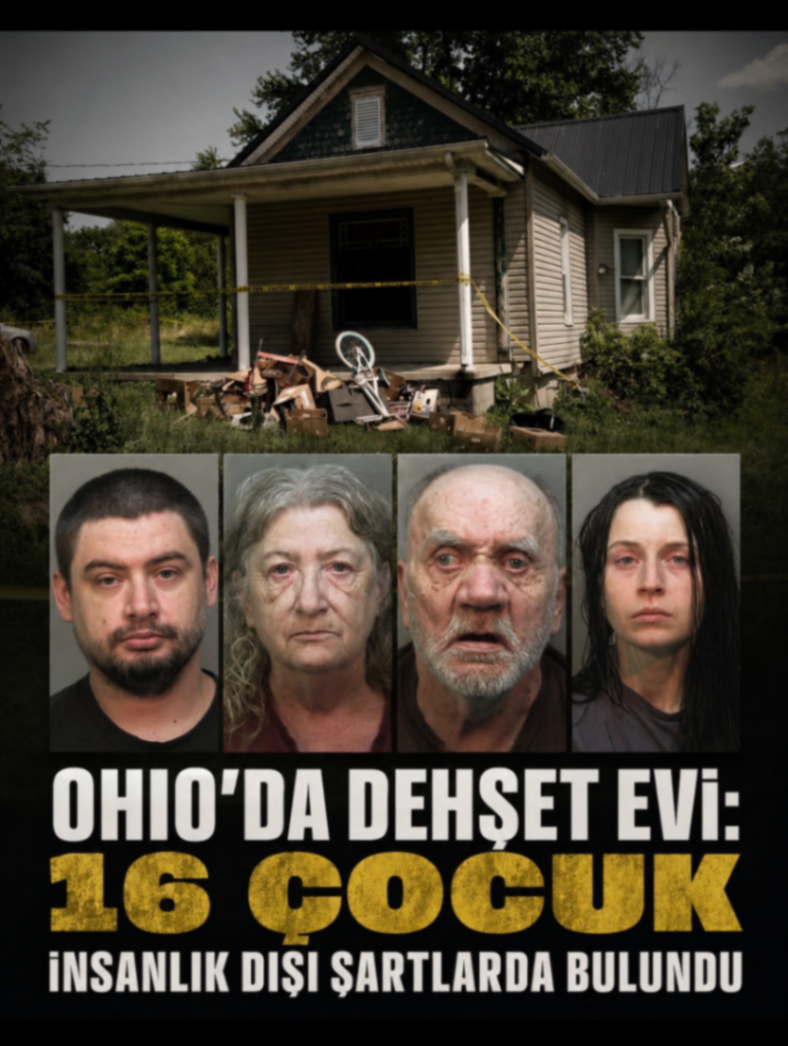 OHIO'DA DEHŞET EVİ: 16 COCUK iNSANLIK DIŞI ŞARTLARDA BULUNDU