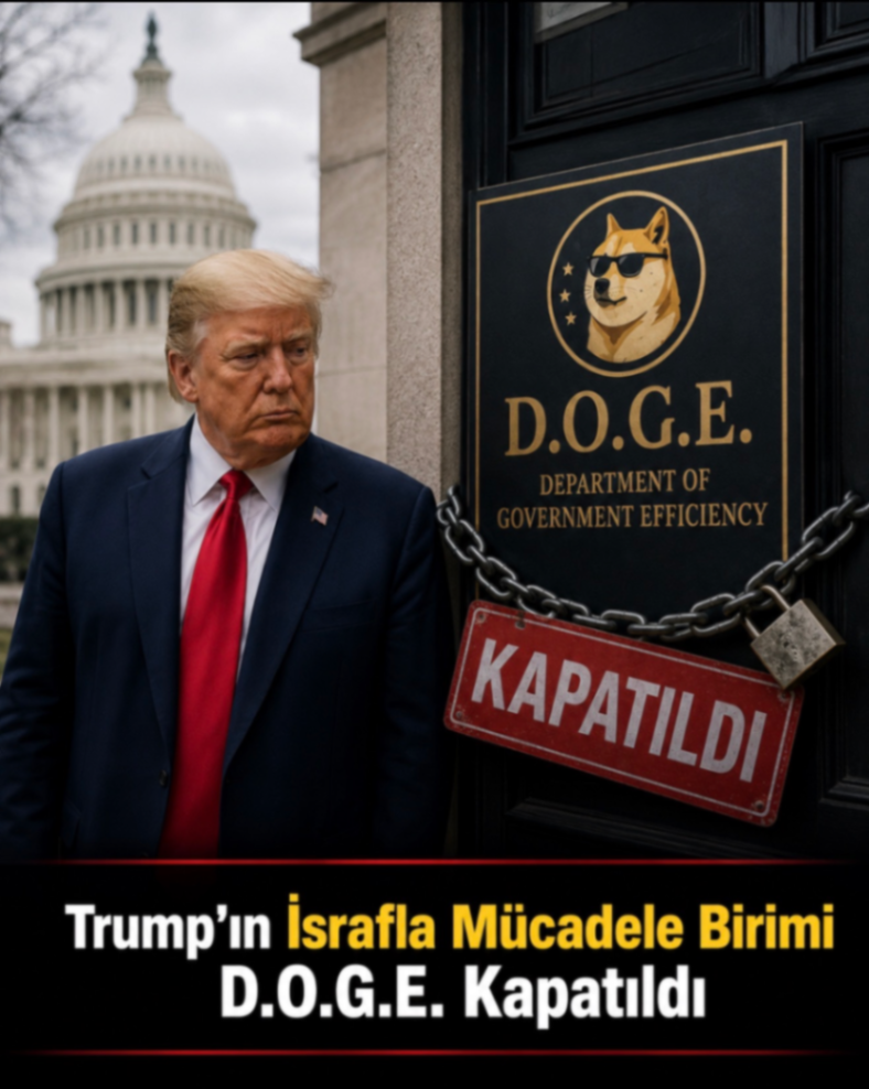 Trump'ın israfla Mücadele Birimi D.O.G.E. Kapatıldı