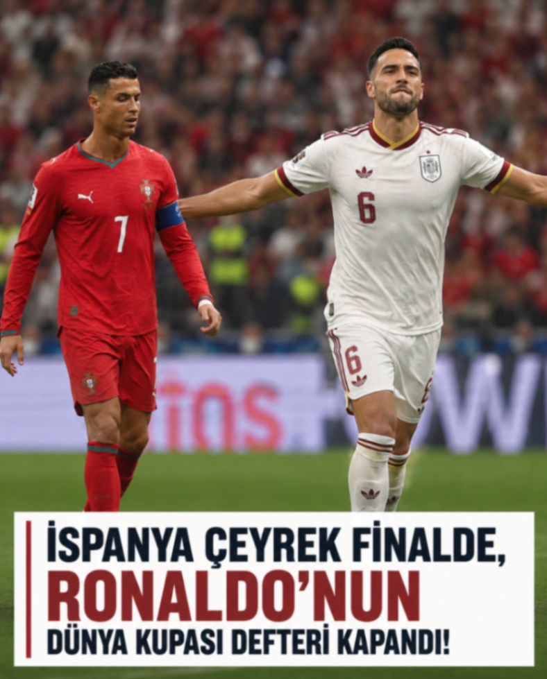 İSPANYA ÇEYREK FİNALDE, RONALDO'NUN DÜNYA KUPASI DEFTERİ KAPANDI!