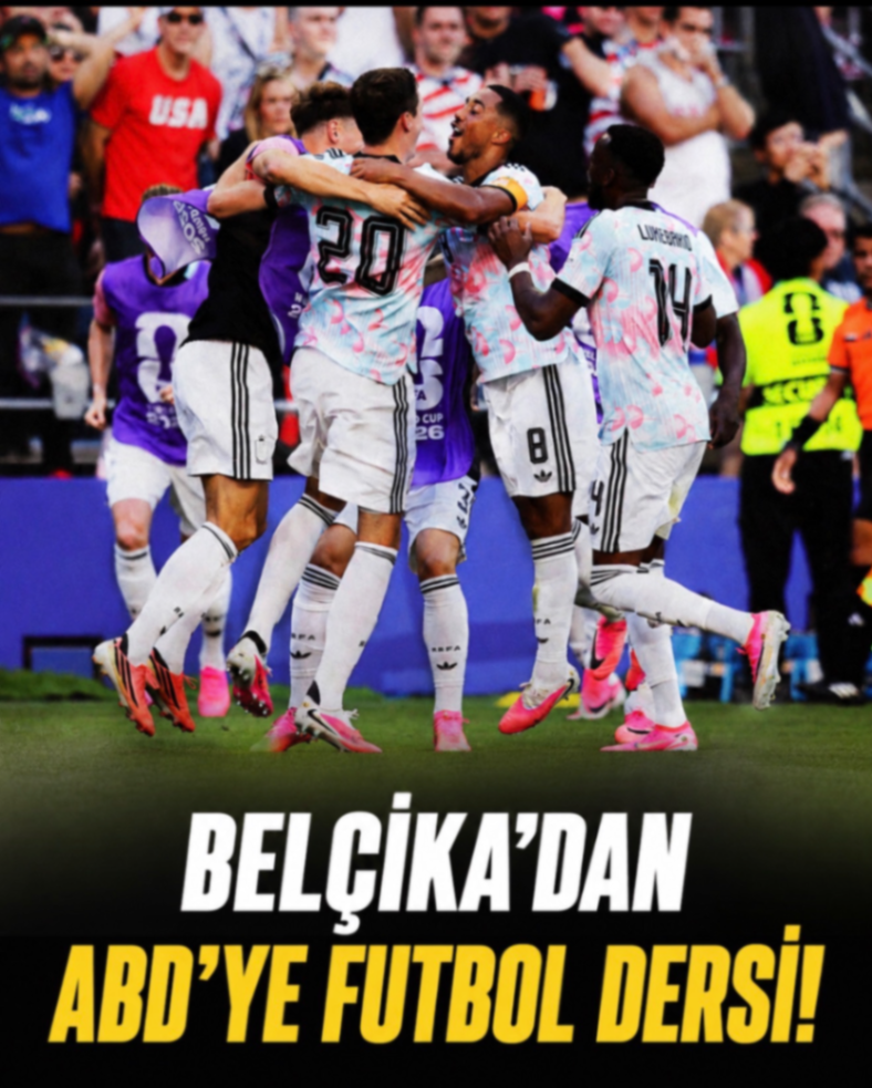 BELÇİKA'DAN ABD'YE FUTBOL DERSİ!