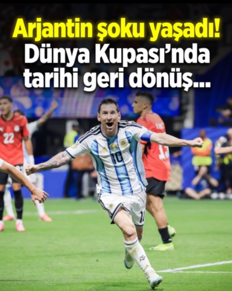 Arjantin şoku yaşadı! Dünya Kupası'nda tarihi geri dönüş...