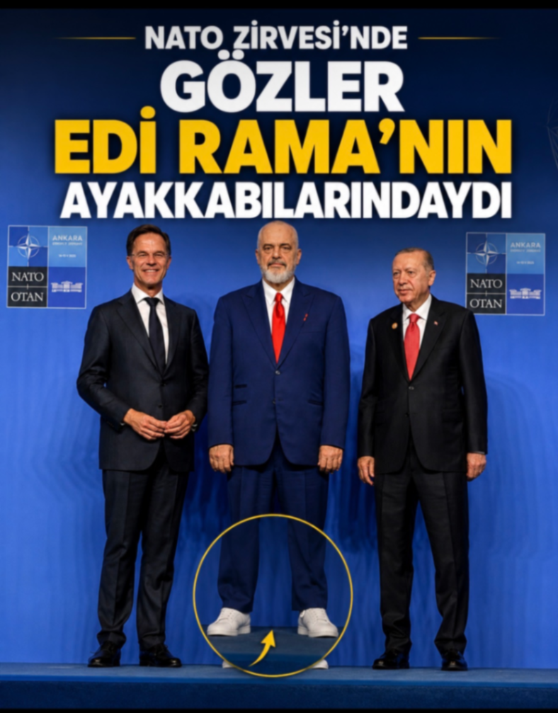 NATO ZIRVESI'NDE GOZLER EDİ RAMA'NIN AYAKKABILARINDAYDI ANKARA ANKARA NATO