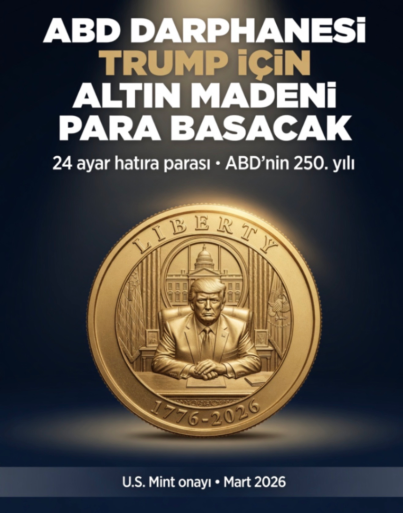 ABD DARPHANESi TRUMP İÇİN ALTIN MADENI PARA BASACAK