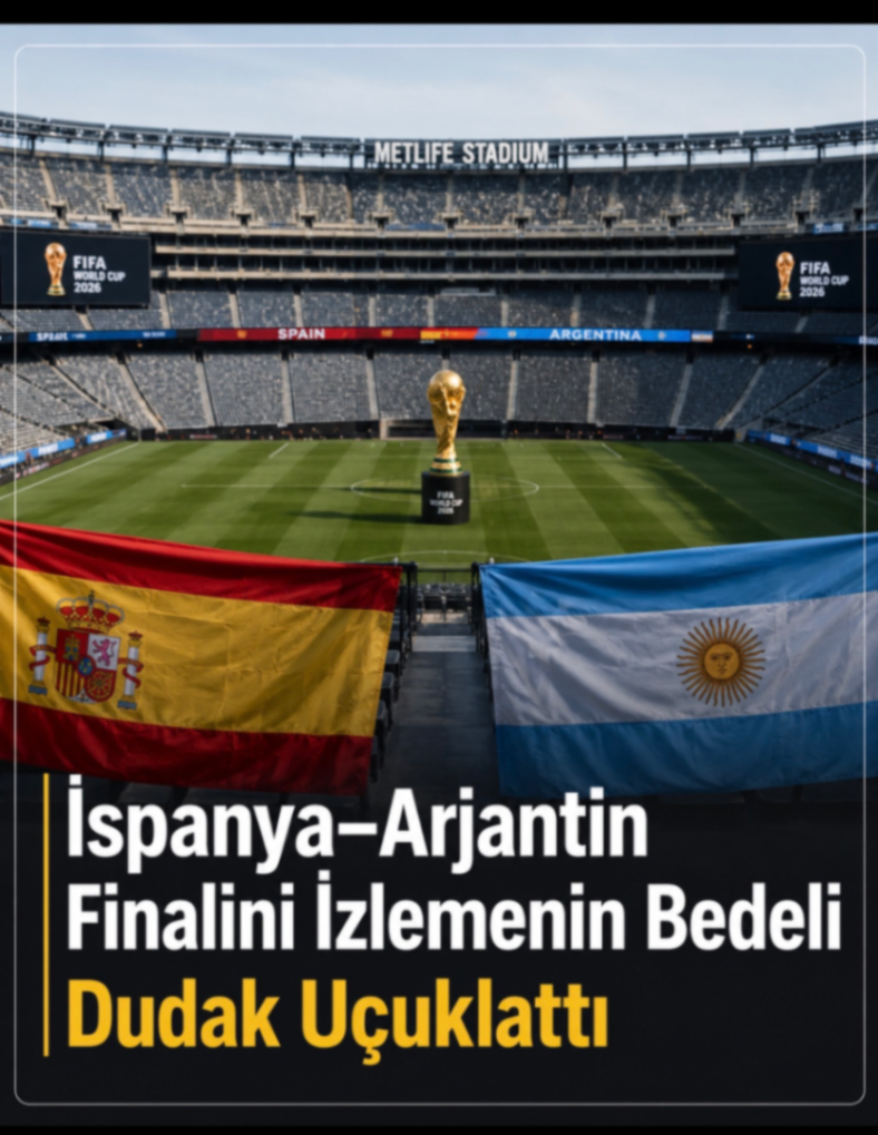 İspanya-Arjantin Finalini İzlemenin Bedeli Dudak Uçuklattı