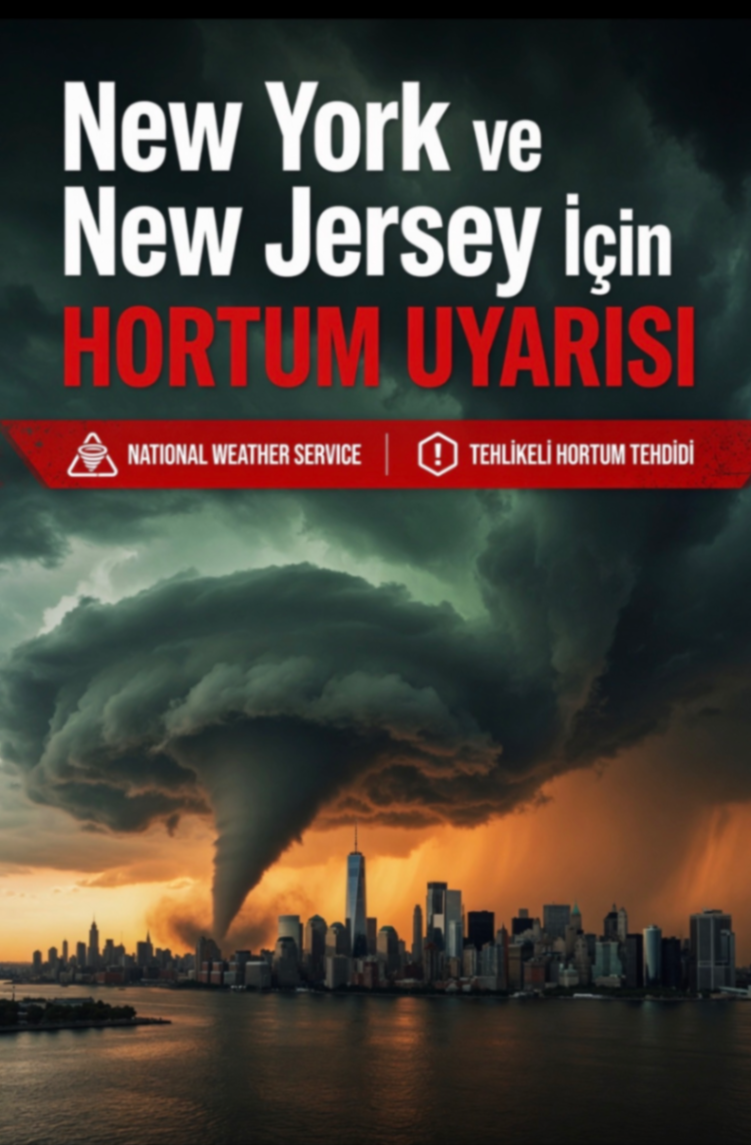 New York ve New Jersey için HORTUM UYARISI