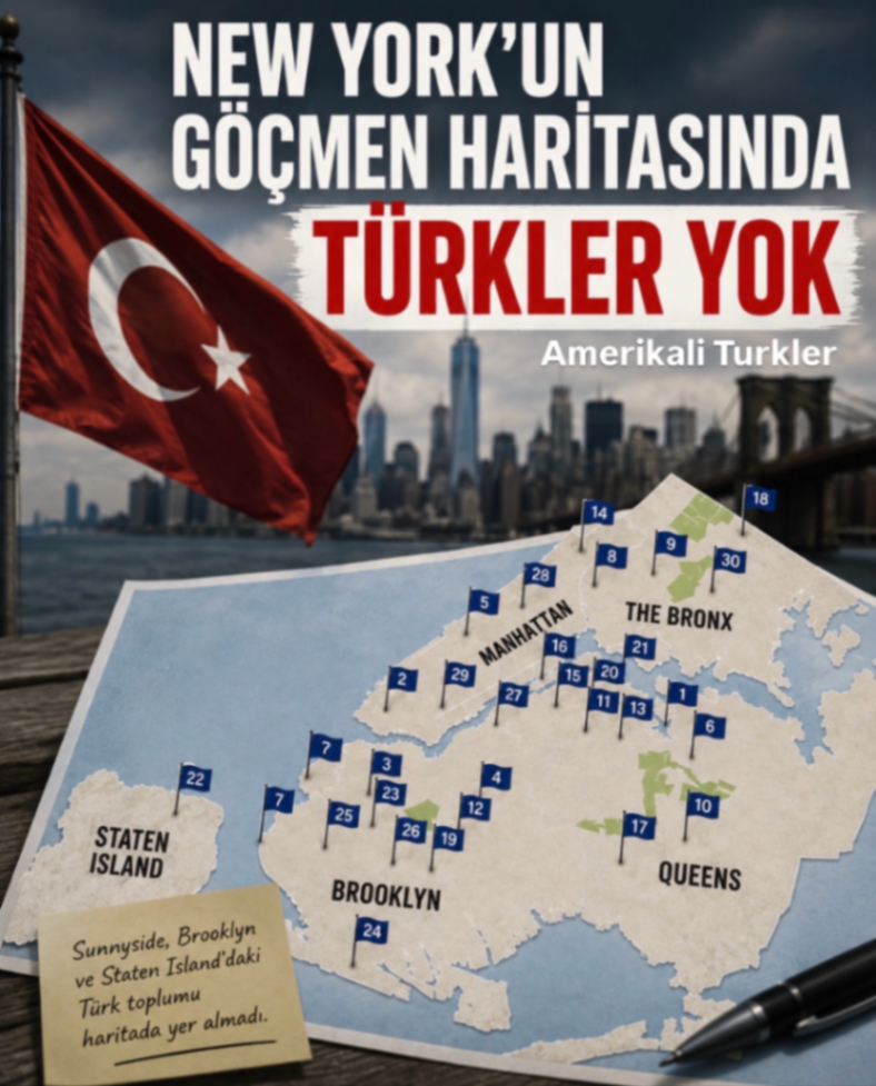 NEW YORK'UN GÖÇMEN HARİTASINDA TÜRKLER YOK - 1
