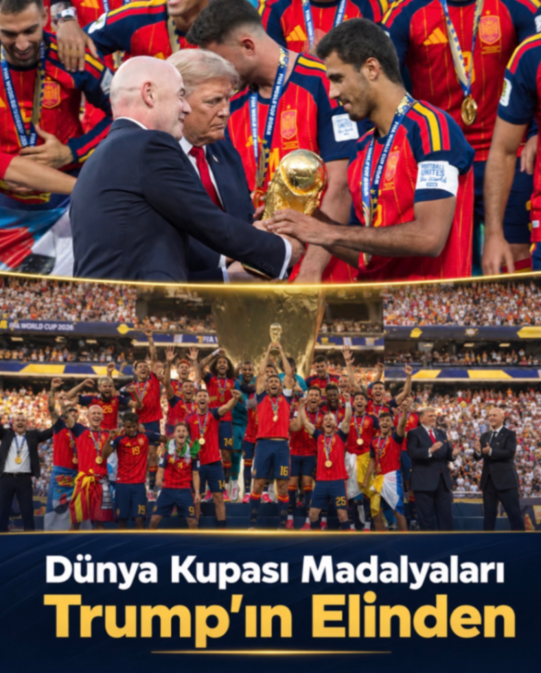 Dünya Kupası Madalyaları Trump'ın Elinden