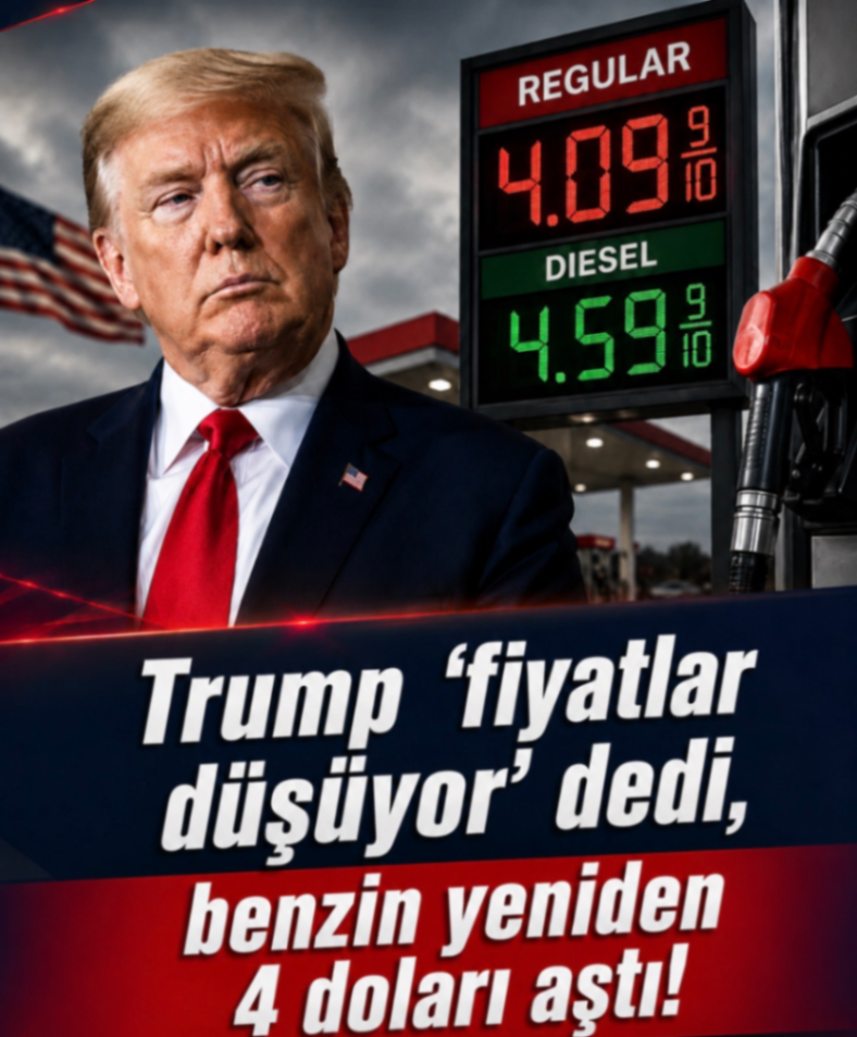 Trump 'fiyatlar düşüyor' dedi, benzin yeniden 4 doları aştı!