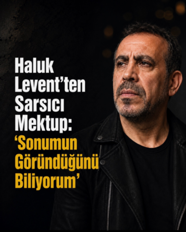 Haluk Levent'ten Sarsici Mektup: 'Sonumun Göründüğünü Biliyorum'