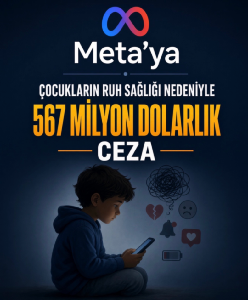 Meta'ya ÇOCUKLARIN RUH SAĞLIĞI NEDENİYLE 567 MİLYON DOLARLIK CEZA -