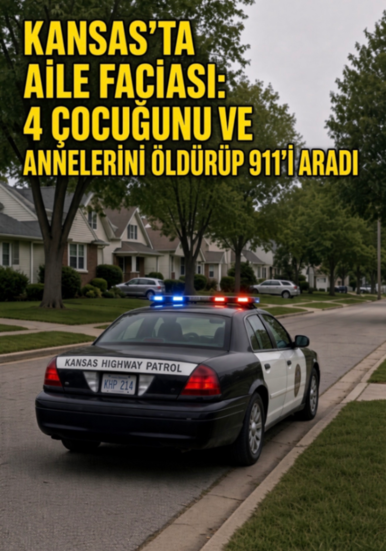 KANSAS'TA AİLE FACIASI: 4 ÇOCUĞUNU VE ANŇELERİNİ ÖLDÜRÜP 91T'i ARADI