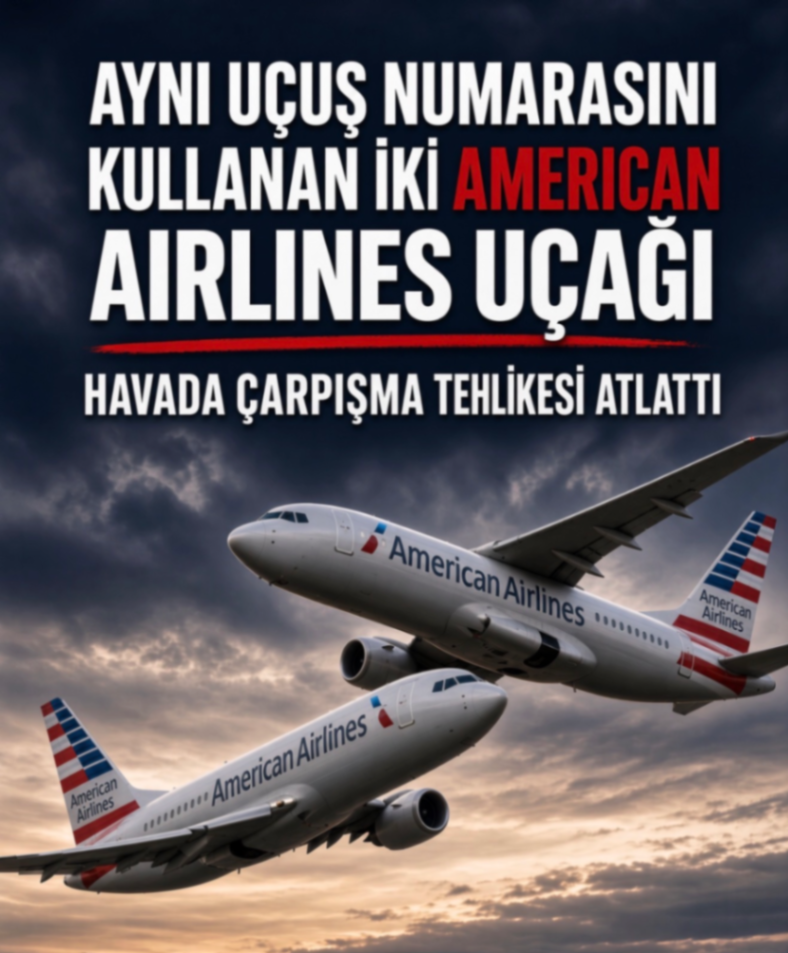 AYNI UÇUŞ NUMARASINI KULLANAN İKİ AMERICAN AIRLINES UÇAĞI HAVADA ÇARPIŞMA TEHLİKESİ ATLATTI