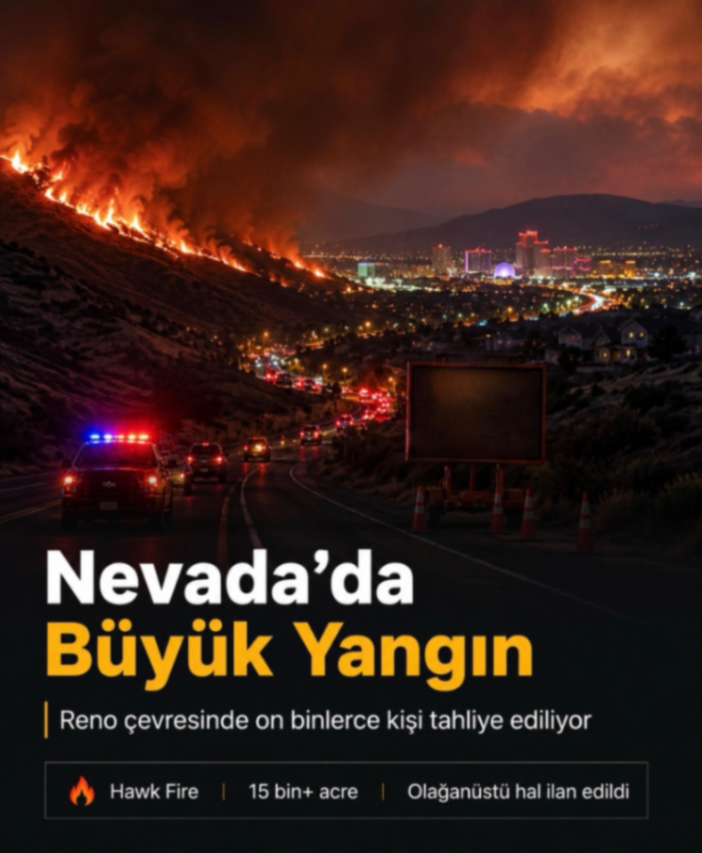 Nevada’da Büyük Yangın